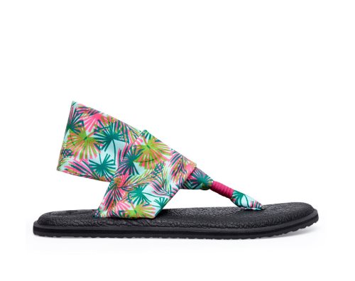 Sanuk Womens Yoga Sling 2 Tropical Vegan Multicolor Sandals | PXGARE812